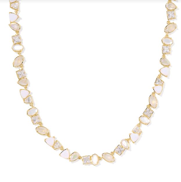 Kendra Scott Isabelle Tennis Necklace in Gold Neutral Mix