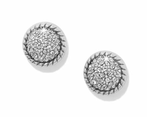 Brighton Illumina Celeste Dome Silver Post Earrings