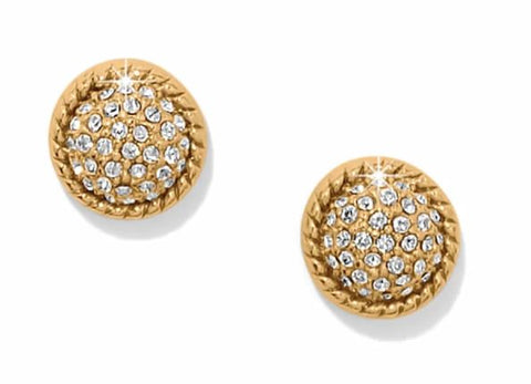 Brighton Illumina Celeste Dome Gold Post Earrings