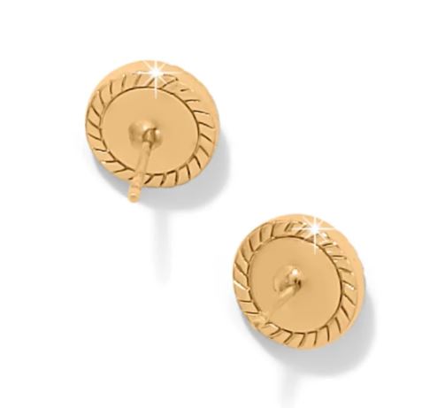 Brighton Illumina Celeste Dome Gold Post Earrings