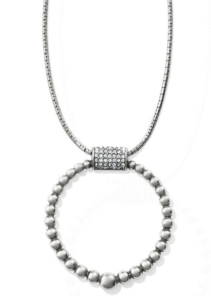 Brighton Meridian Petite Pendant Silver Crystal Necklace