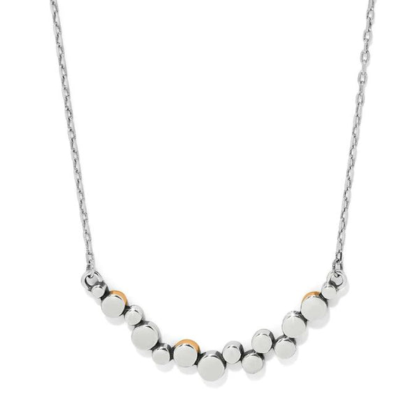 Brighton Pebble Edge Crescent Bar Necklace