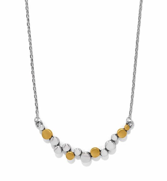 Brighton Pebble Edge Crescent Bar Necklace