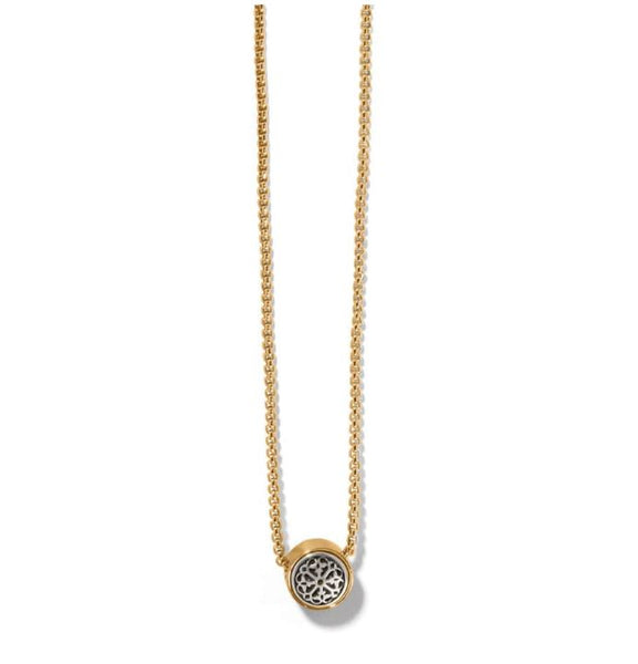 Brighton Ferrara Two Tone Luce Mini Pendant Necklace