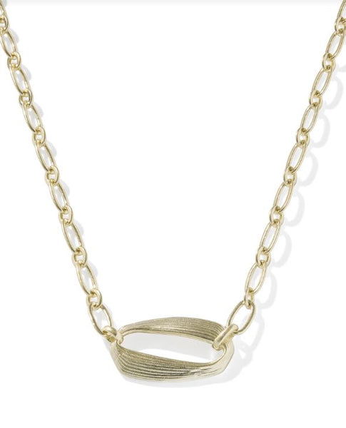 Kendra Scott Kira Short Pendant Necklace in Gold Metal