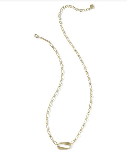 Kendra Scott Kira Short Pendant Necklace in Gold Metal