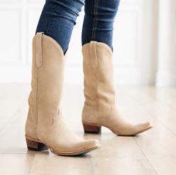 Emma Jane Boot in Latte Suede