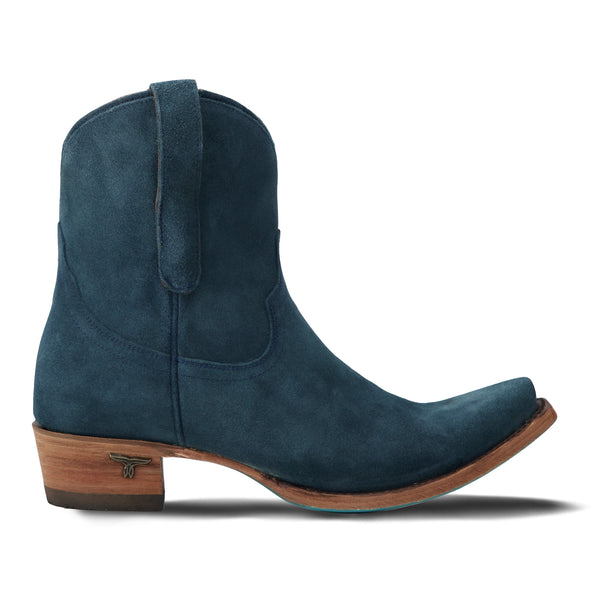 Emma Jane Bootie - Navy Suede
