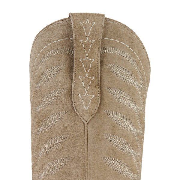 Squash Blossom Boot - Latte Suede