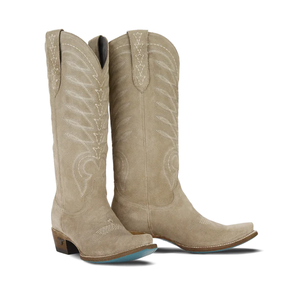 Squash Blossom in Latte Suede