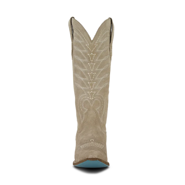 Squash Blossom in Latte Suede