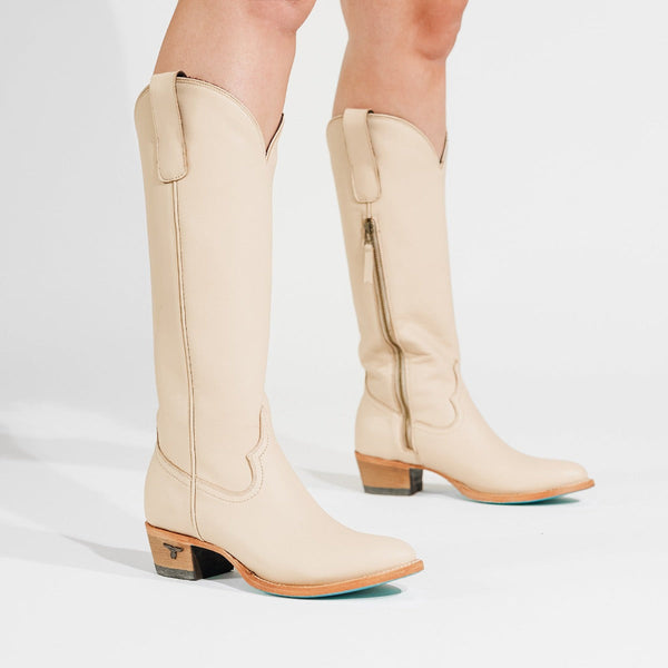 Plain Jane Boot - Pale Ivory