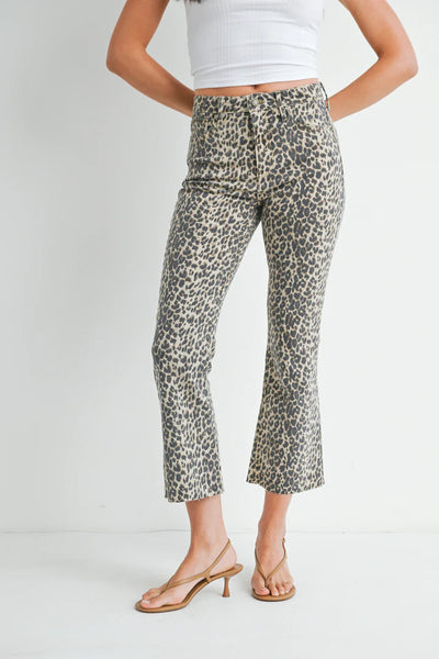 JBD Leopard Crop Flare