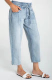Liverpool Beach Comber W/Self Belt Denim Pant