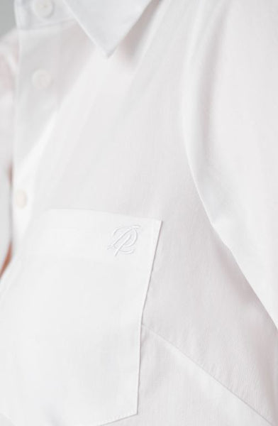 Long Sleeve Button Front Woven Shirt