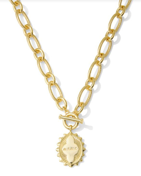 Kendra Scott Mama Link and Chain Necklace in Gold Metal