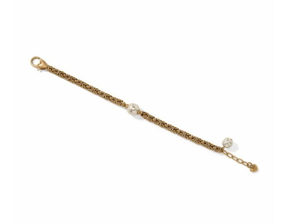 Trust Your Journey Pearl Chain Bracelet
