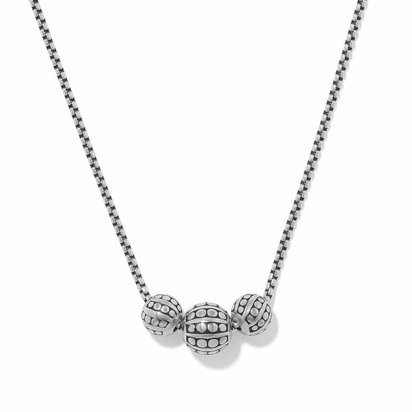 Pebble Dot Bola Trio Necklace
