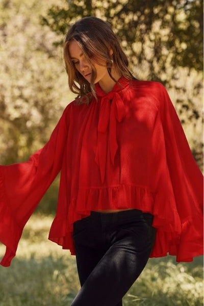 Running Wild Ruffle Top