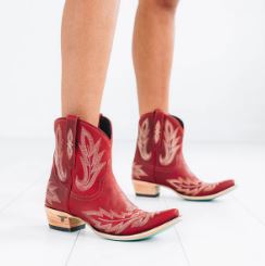 Lexington Bootie in Smoldering Ruby