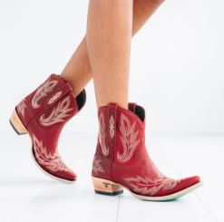 Lexington Bootie in Smoldering Ruby