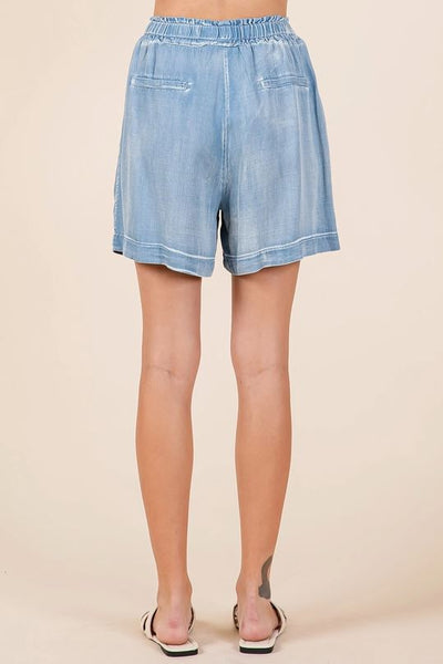 Paperbag Tencel Shorts
