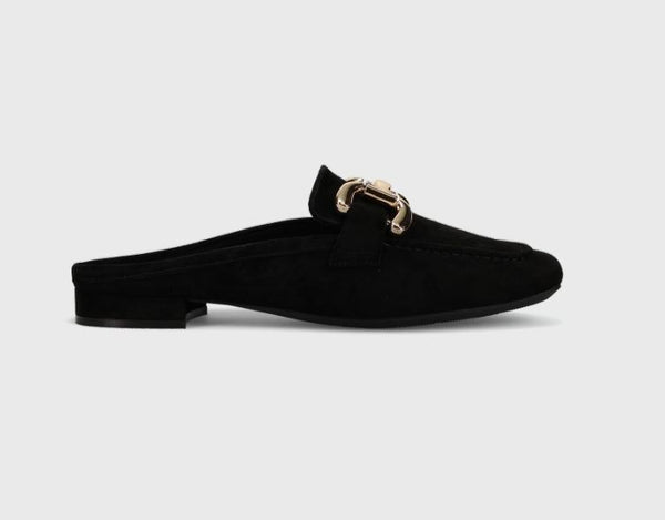 Vaneli Shaine Black Suede