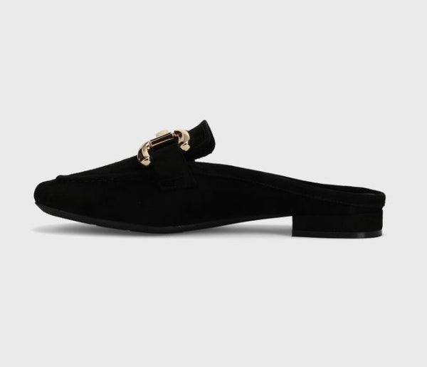Vaneli Shaine Black Suede