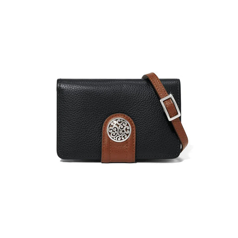 Brighton Black/Brown Shelby Medium Wallet