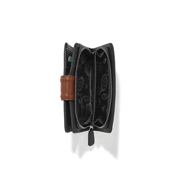 Brighton Black/Brown Shelby Medium Wallet