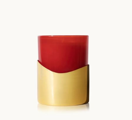 Simmered Cider- Harvest Red Poured Candle With Gold Sleeve