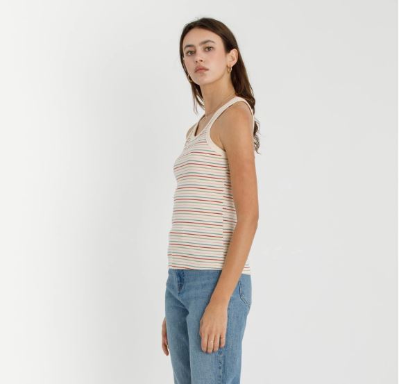 Ribbed Striped Tank