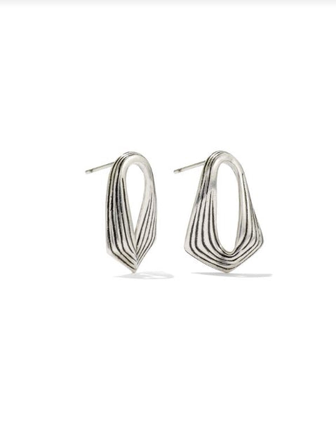 Kendra Scott Kira Stud Earrings in Vintage Silver Metal