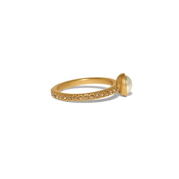 Trust Your Journey Double Pearl Rings