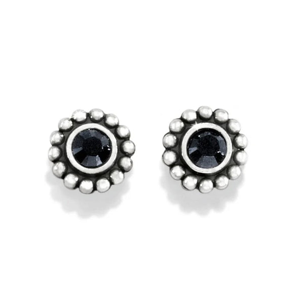 Brighton Twinkle Mini Post Earring Silver/Black