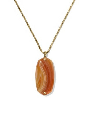 Danielle Riveted Long Pendant Necklace