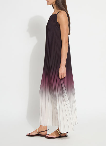 Lorena Pleated Chiffon Midi Dress