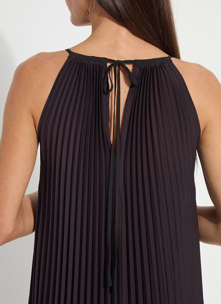 Lorena Pleated Chiffon Midi Dress