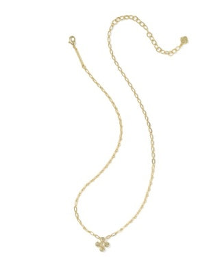 Leanne Short Pendant Necklace in Gold & Natural Mother of Pearl