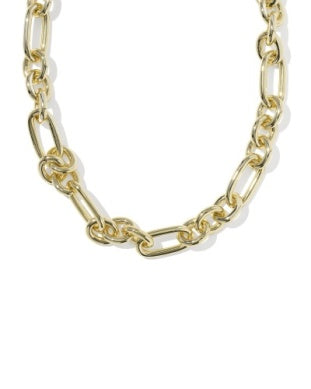 Embry Link Chain Necklace in Gold