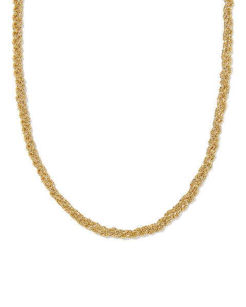 Kendra Scott Gabriella Braided Chain Necklace in Gold