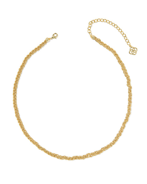 Kendra Scott Gabriella Braided Chain Necklace in Gold