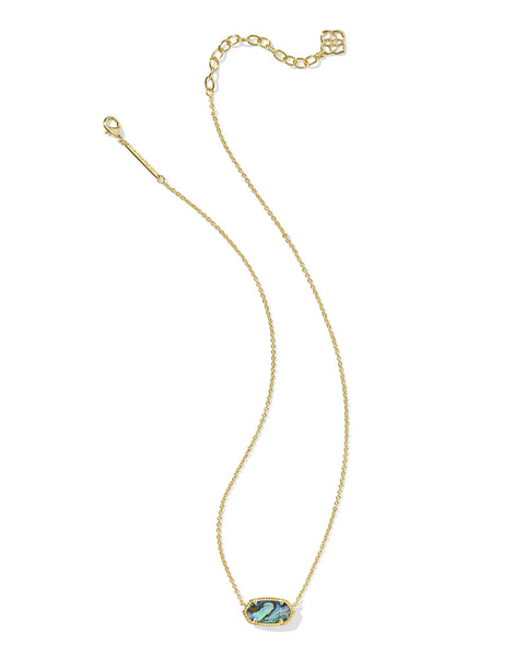 Kendra Scott Elisa Pendant Necklace in Gold & Abalone Shell