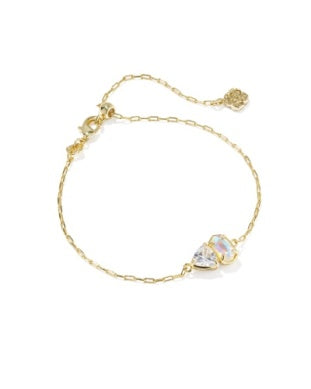 Tatum Chain Bracelet Gold White CZ Mix