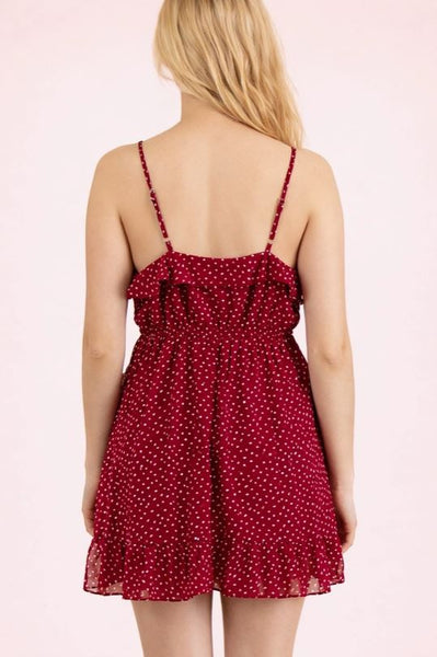 Dotted Mini Cami Dress