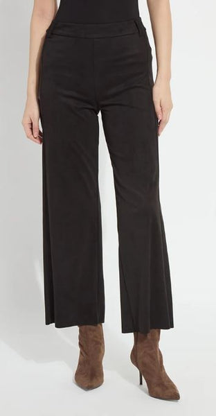 Vionette Vegan Suede Wide Leg Trouser