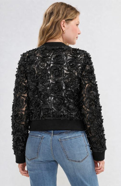 Long Sleeve Full Zip Woven Bomber Jacket