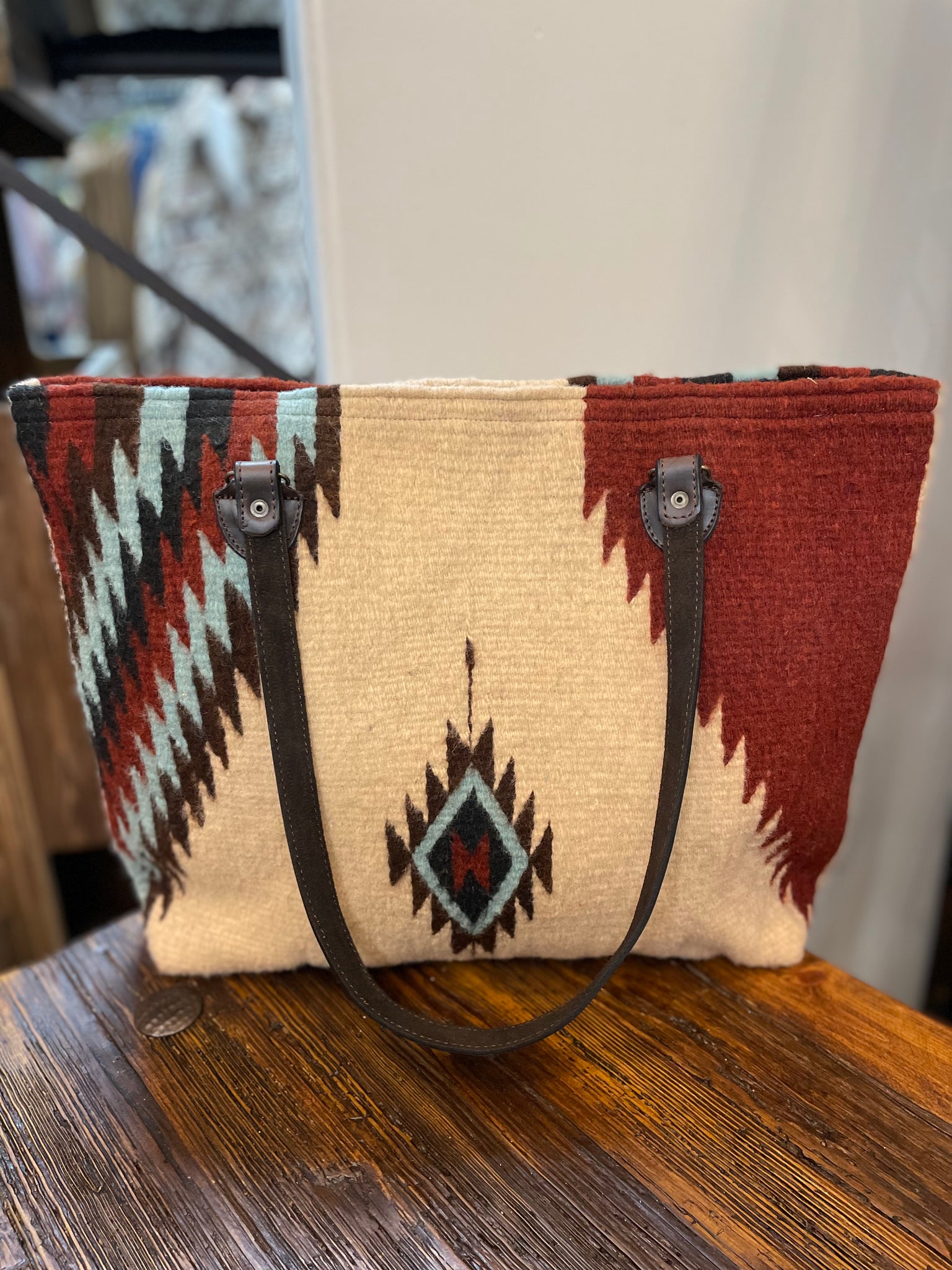 Turquoise + Ruby Tote