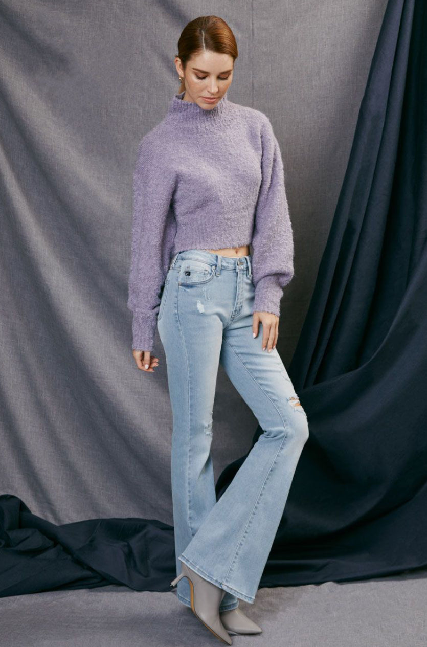 Kancan Washed Flare Denim Jean