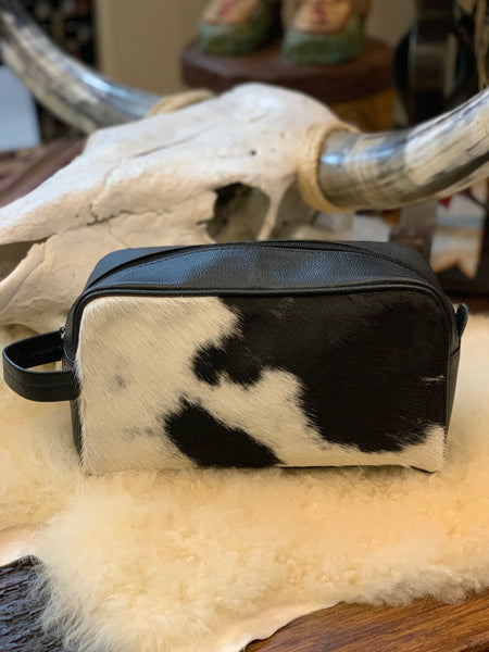 Cowhide/Leather Toiletry Bag